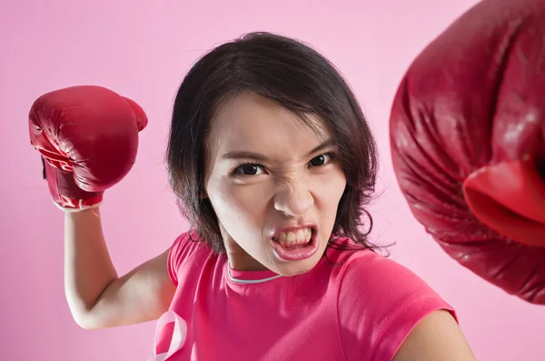 Woman fight concept — Stock Photo, Image