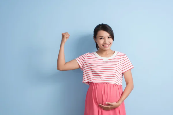 Asiatiska gravid kvinna — Stockfoto