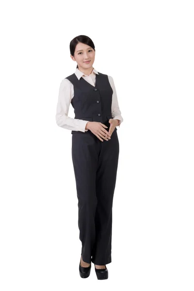 Business woman smiling — Stock Photo, Image