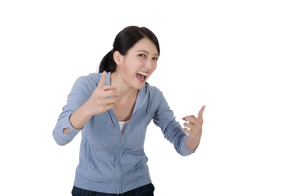 Asian woman laughing — Stock Photo, Image