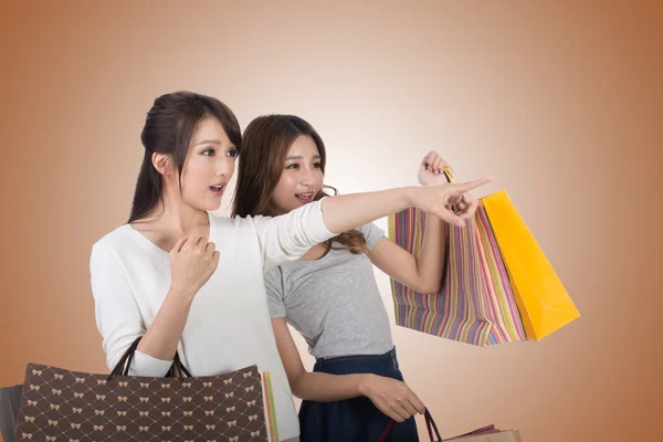 Asiatico shopping donna — Foto Stock