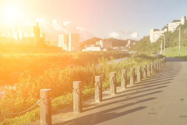 Landschap van stad — Stockfoto