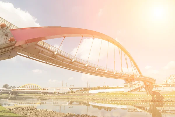 Punto di riferimento del ponte di Taipei — Foto Stock