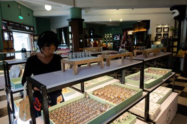 Nantou, Tayvan - 18 Aralık 2019: Nantou Kedi Bankası, Nantou, Tayvan, Asya