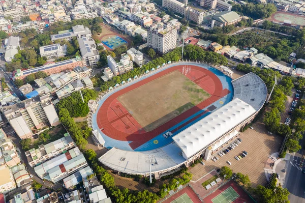 台湾南投 2019年12月18日 アジア 台湾南投スタジアムの空中風景 — ストック写真