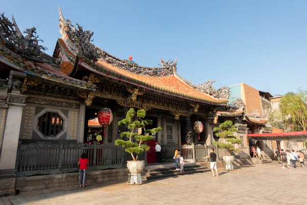 Taipei Taiwan Oktober 2020 Wanhua Lung Shan Templet Taipei Taiwan — Stockfoto