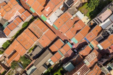 Lukang, Tayvan - 18 Ekim 2019 Lukang eski caddesi ile Changhua, Tayvan