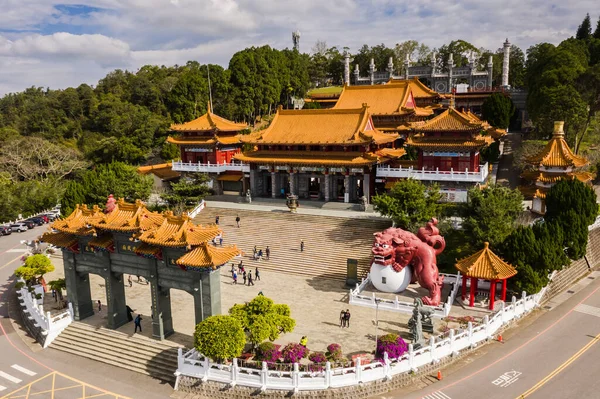 Nantou Taiwán Diciembre 2019 Vista Aérea Del Famoso Monumento Del —  Fotos de Stock