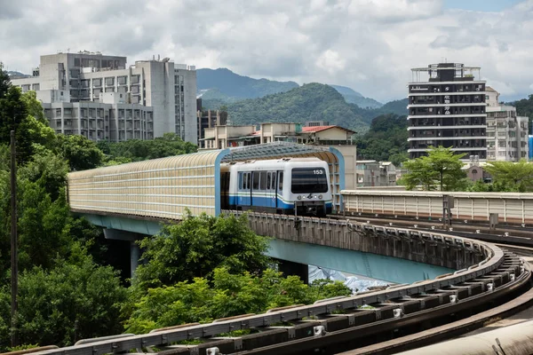 Taipei Taiwan Juni 2020 Mrt Trein Stad Taipei Stad Taiwan — Stockfoto