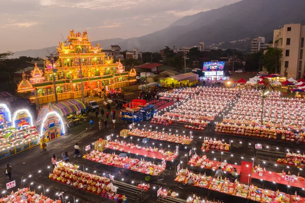 Nantou Taiwan December 2019 Shuili Taoïsme Carnaval Offer Worden Gehouden — Stockfoto