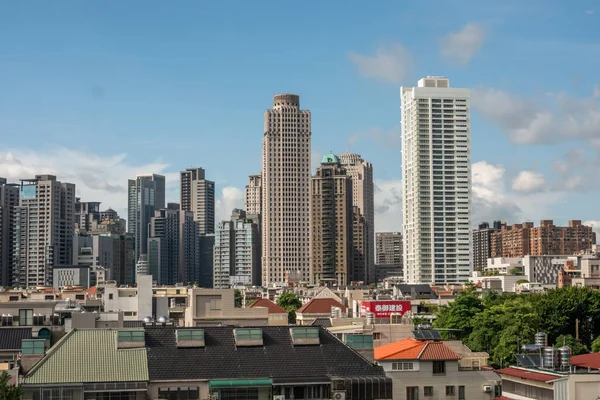 Taichung Taiwan Agosto 2020 Paisagem Urbana Com Torre Arranha Céus — Fotografia de Stock