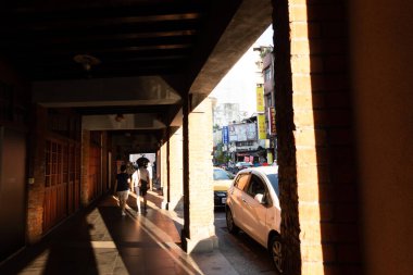 Taipei, Tayvan - 4 Ekim 2020: Taipei, Tayvan 'da Wanhua Lung Shan Tapınağı yakınlarındaki ünlü Bopiliao Tarihi Bloğu