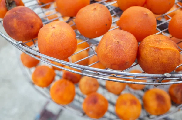 Dried Persimmon Sun Xinpu Township Hsinchu Taiwan — Stock Photo, Image