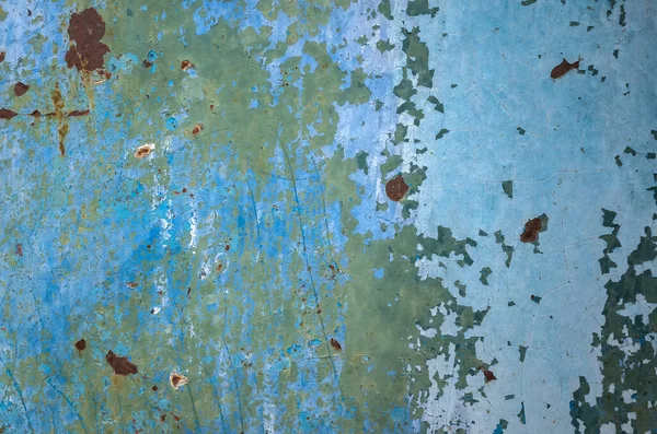 Paslı metal duvarın arkaplanı grunge tarzında