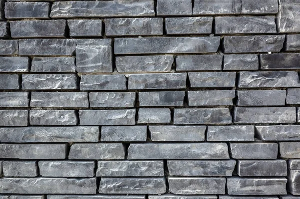 Ściana Cegły Szarej Szorstkiej Strukturze Tła — Zdjęcie stockowe