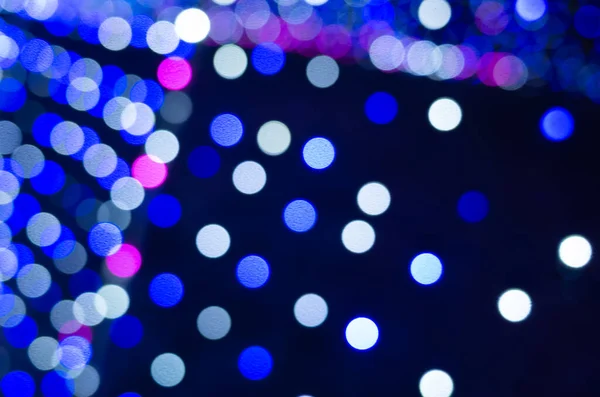 Illuminated Bokeh Background Copy Space Night — Stock Photo, Image