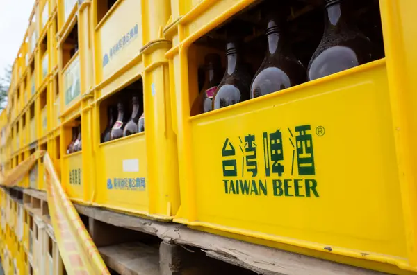 Nantou Taiwán Diciembre 2019 Pilas Cervezas Puli Nantou Taiwán —  Fotos de Stock