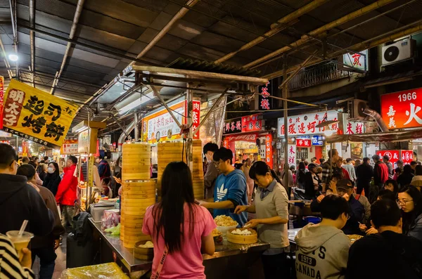 Taipei Taiwan Januari 2020 Beroemde Attractie Van Ningxia Night Market — Stockfoto