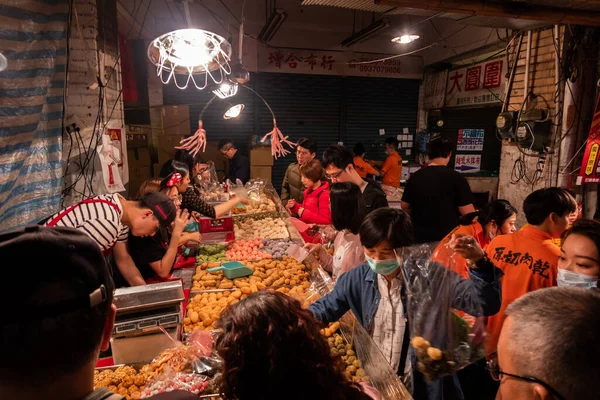 Taipei Taiwan Januari 2020 Marktplaats Van Dihua Street Chinees Nieuwjaar — Stockfoto