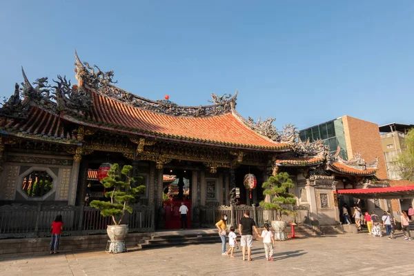 Тайбэй Тайвань Октября 2020 Года Храм Ваньхуа Лунг Шань Тайбэе — стоковое фото