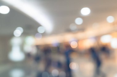 Alışveriş merkezinin soyut arkaplanı, odak derinliği