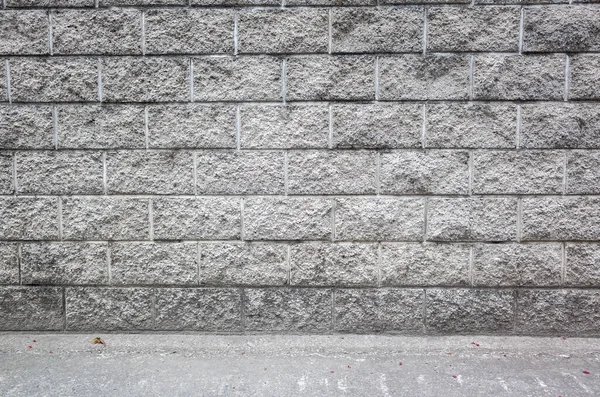带复制空间的灰色砖墙背景 — 图库照片