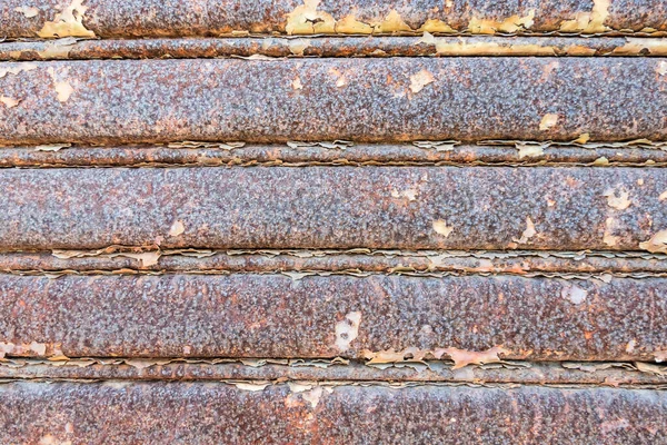 Verweerde Metalen Muur Met Goed Detail Bruine Rustiek — Stockfoto