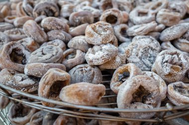 Xinpu kasabası, Hsinchu, Tayvan 'da kurutulmuş hurma.