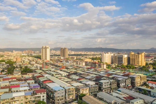 Banqiao Taiwán Octubre 2019 Vista Aérea Del Paisaje Urbano Matutino — Foto de Stock