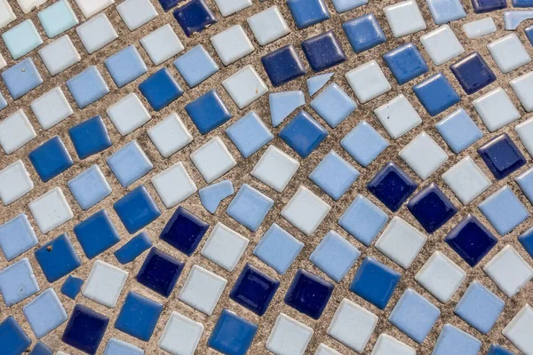 Lebendige Kleine Keramikfliesen Hintergrund Schmücken Die Architektur — Stockfoto