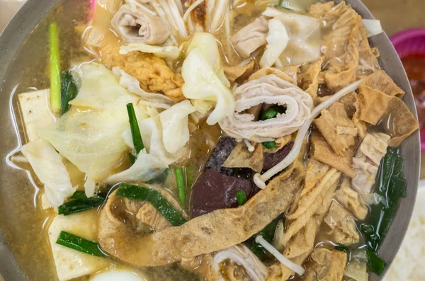 Nourriture Taïwanaise Traditionnelle Porc Intestin Puant Hot Pot — Photo