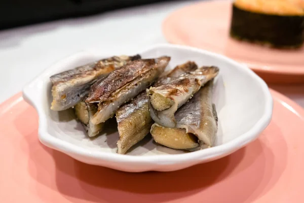 Pește Dulce Fel Mâncare Într Restaurant Sushi Rapid — Fotografie, imagine de stoc