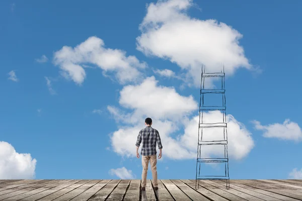 Conceito de acesso às nuvens — Fotografia de Stock