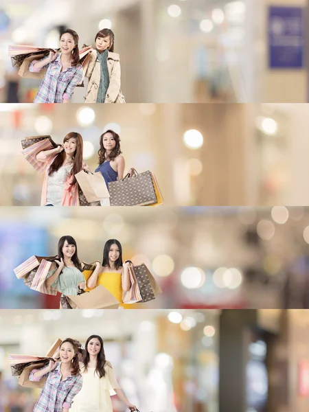 Asian woman shopping — Stock Photo, Image