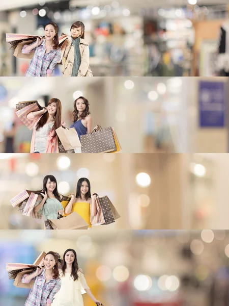 Asian woman shopping — Stock Photo, Image