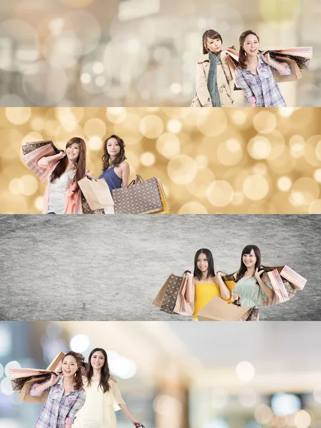 Asian woman shopping — Stock Photo, Image