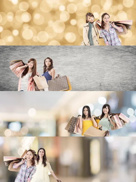 Asian woman shopping — Stock Photo, Image