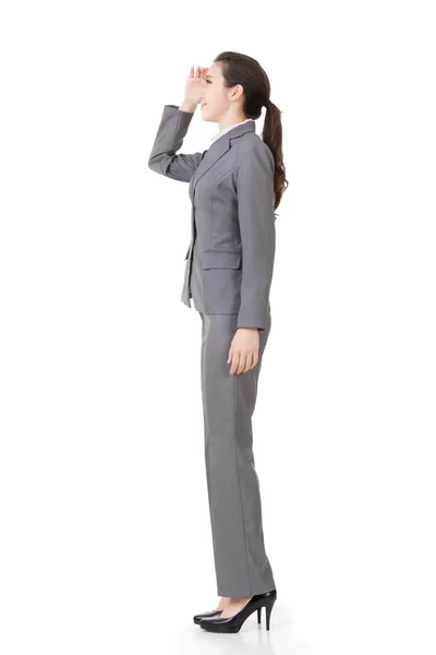Businesswoman looking far away — Stock Photo, Image