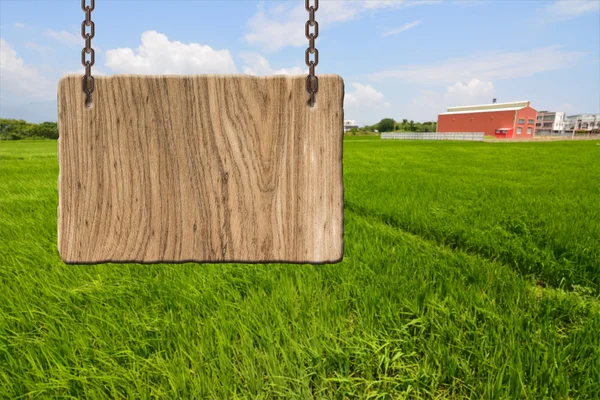 Blank wooden sign — Stock Photo, Image