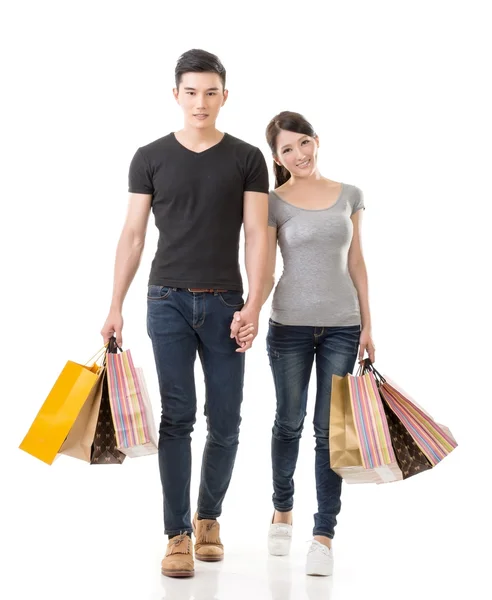 Asian couple shopping Stock Photo