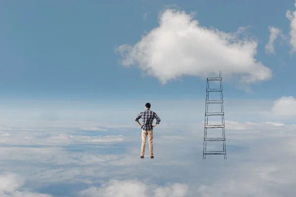 Conceito de acesso às nuvens — Fotografia de Stock