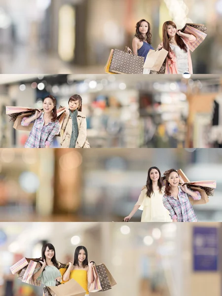 Asyalı kadın alışveriş