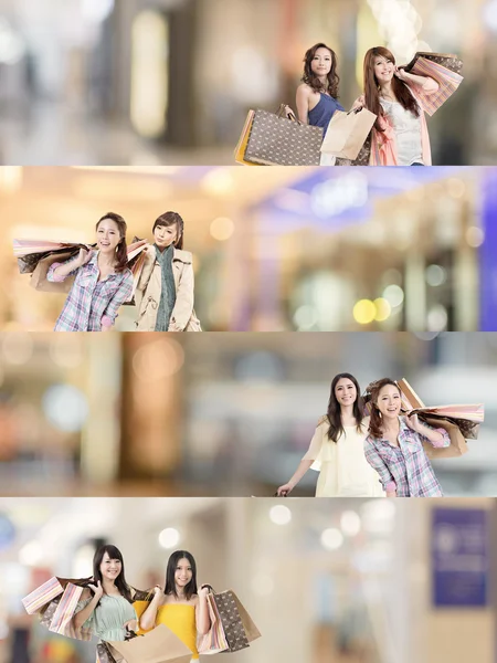 Asian woman shopping — Stock Photo, Image