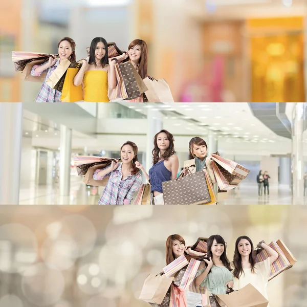 Asian woman shopping — Stock Photo, Image