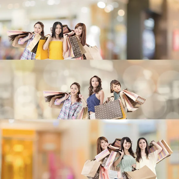 Asian woman shopping — Stock Photo, Image