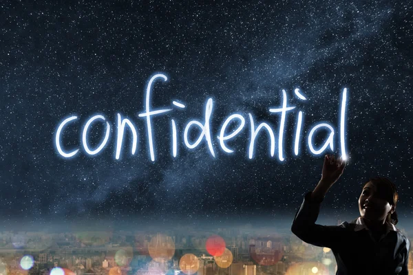 Concept of confidential — Stock Photo, Image