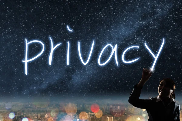Pojęcie prywatności — Zdjęcie stockowe