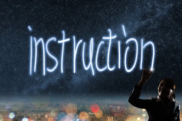 Concept of instruction — Stock Photo, Image