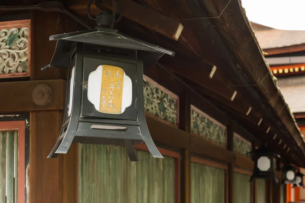 Lantern hanging under the eaves — Stock Photo, Image