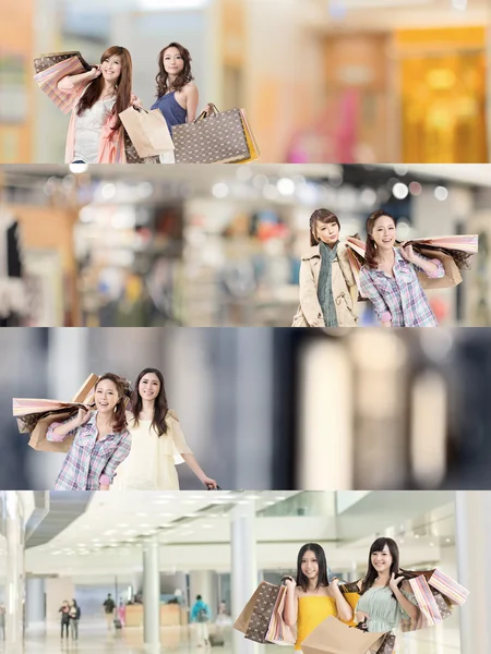 Asian woman shopping — Stock Photo, Image